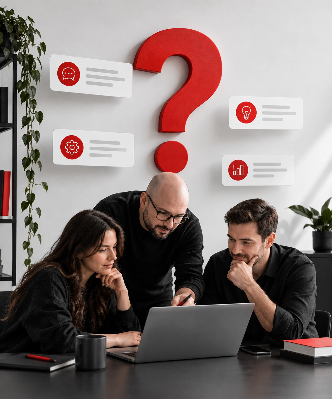 Collaborative FAQ Workspace with Question Mark